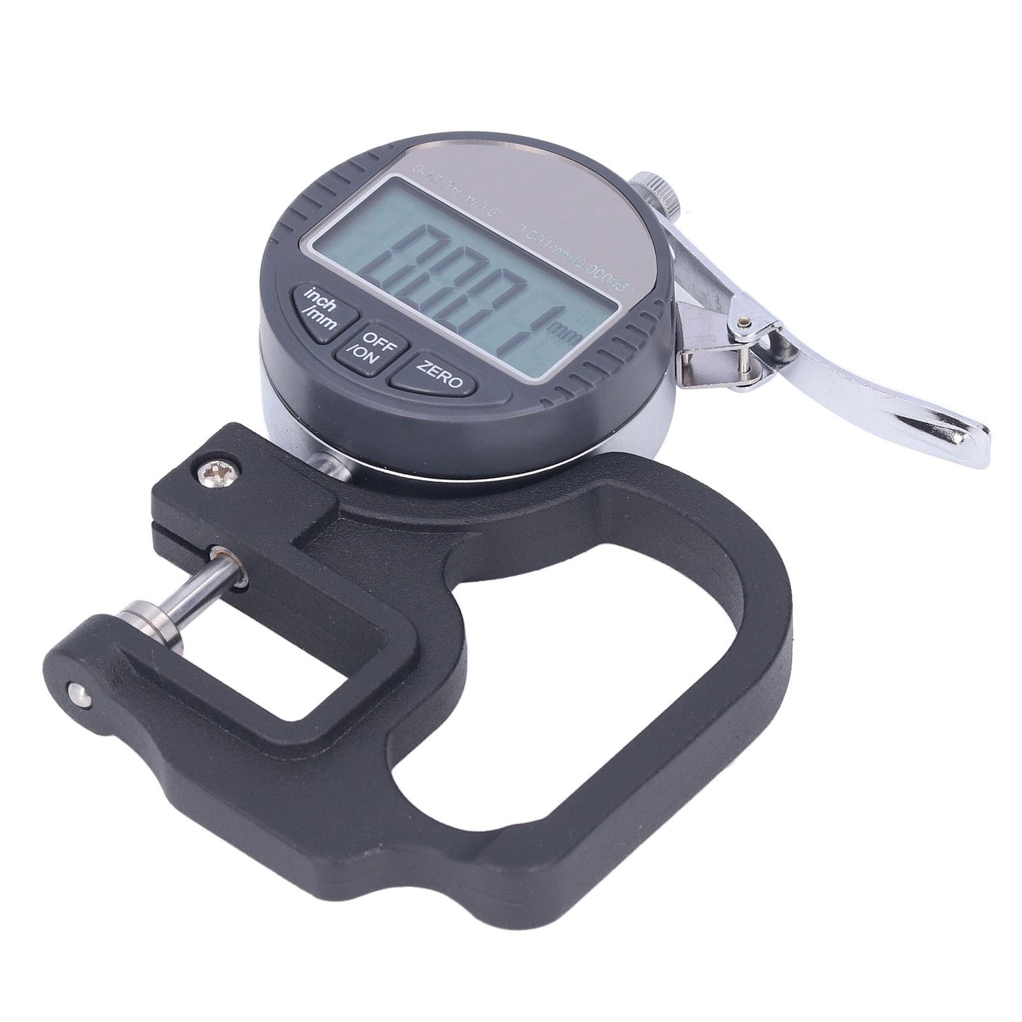 Thickness Gauge LCD Digital Display Micrometer Meter Accurate Measuring Tool for Paper Film 0‑12.7mm
