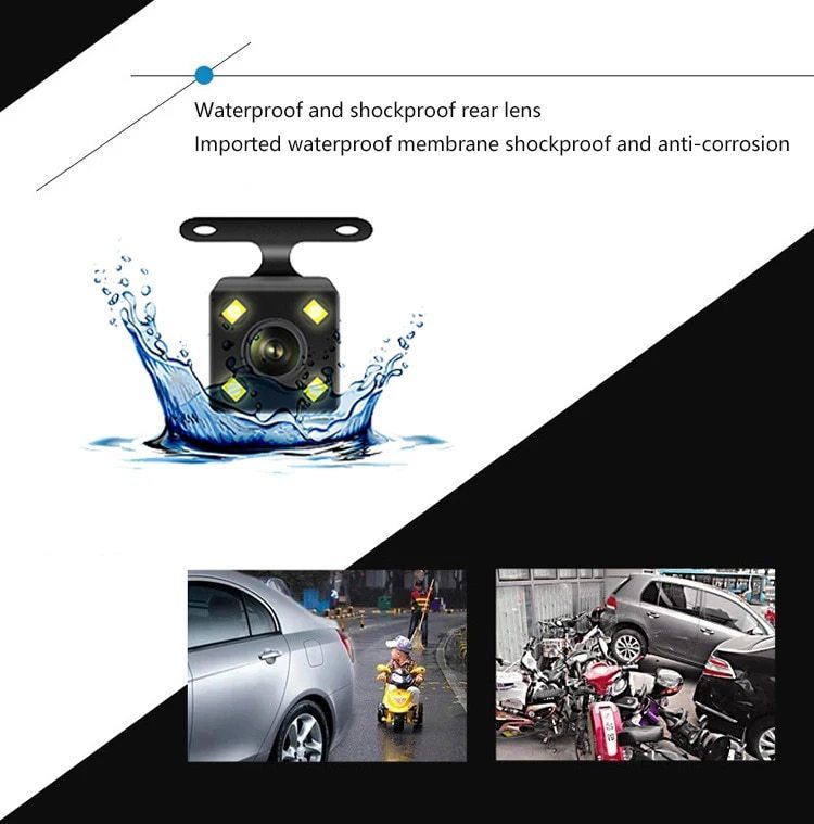 Dash Cam Car HD 1080P Front-Rear-Inside Dual Lens Video Recorder Camera G-Sensor