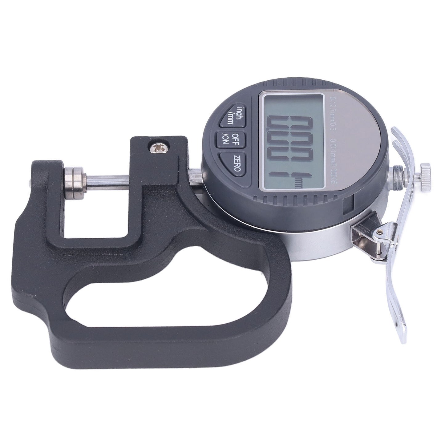 Thickness Gauge LCD Digital Display Micrometer Meter Accurate Measuring Tool for Paper Film 0‑12.7mm