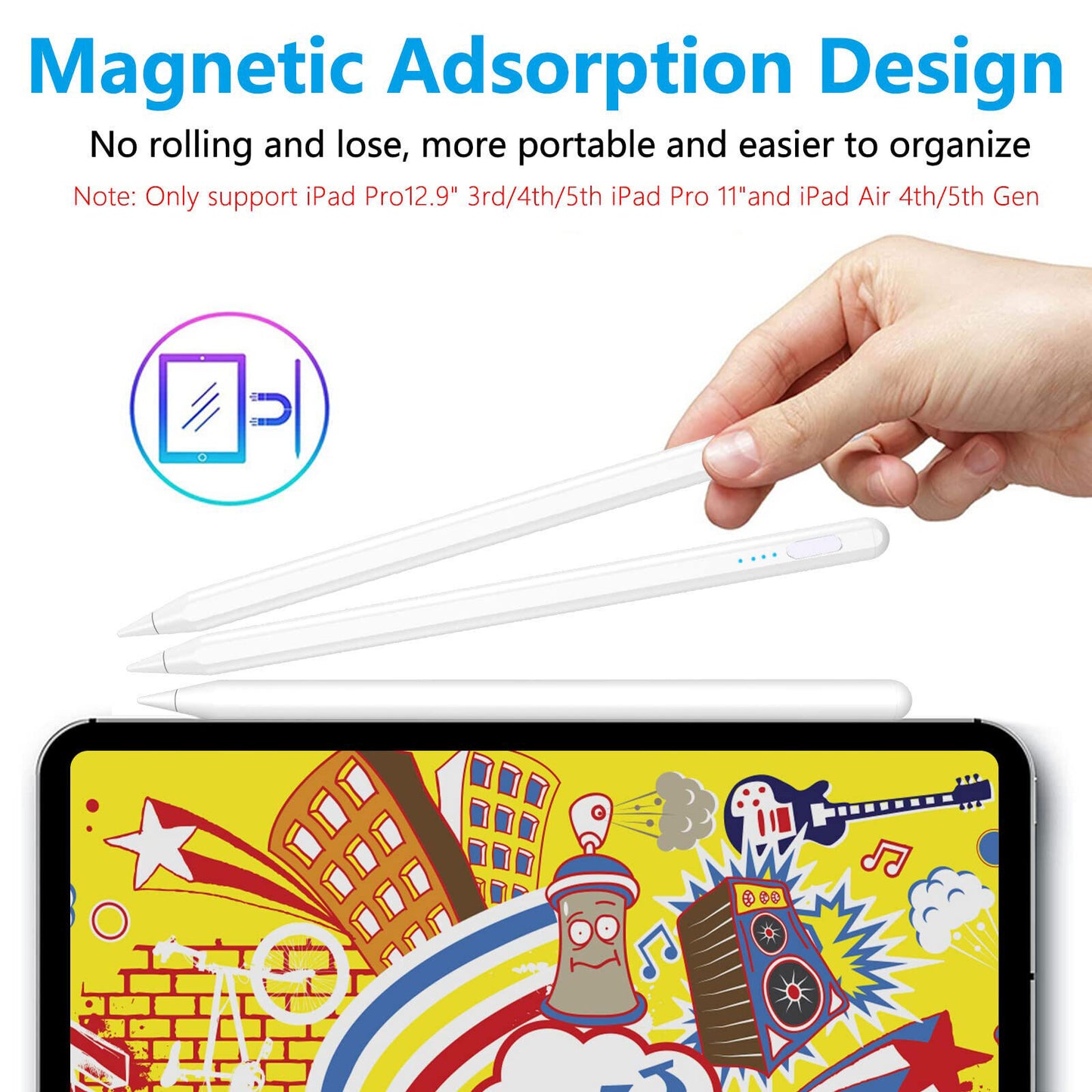 For Pencil 2nd Generation Stylus Pen For IPad-iPad Air-iPad Mini-iPad Pro