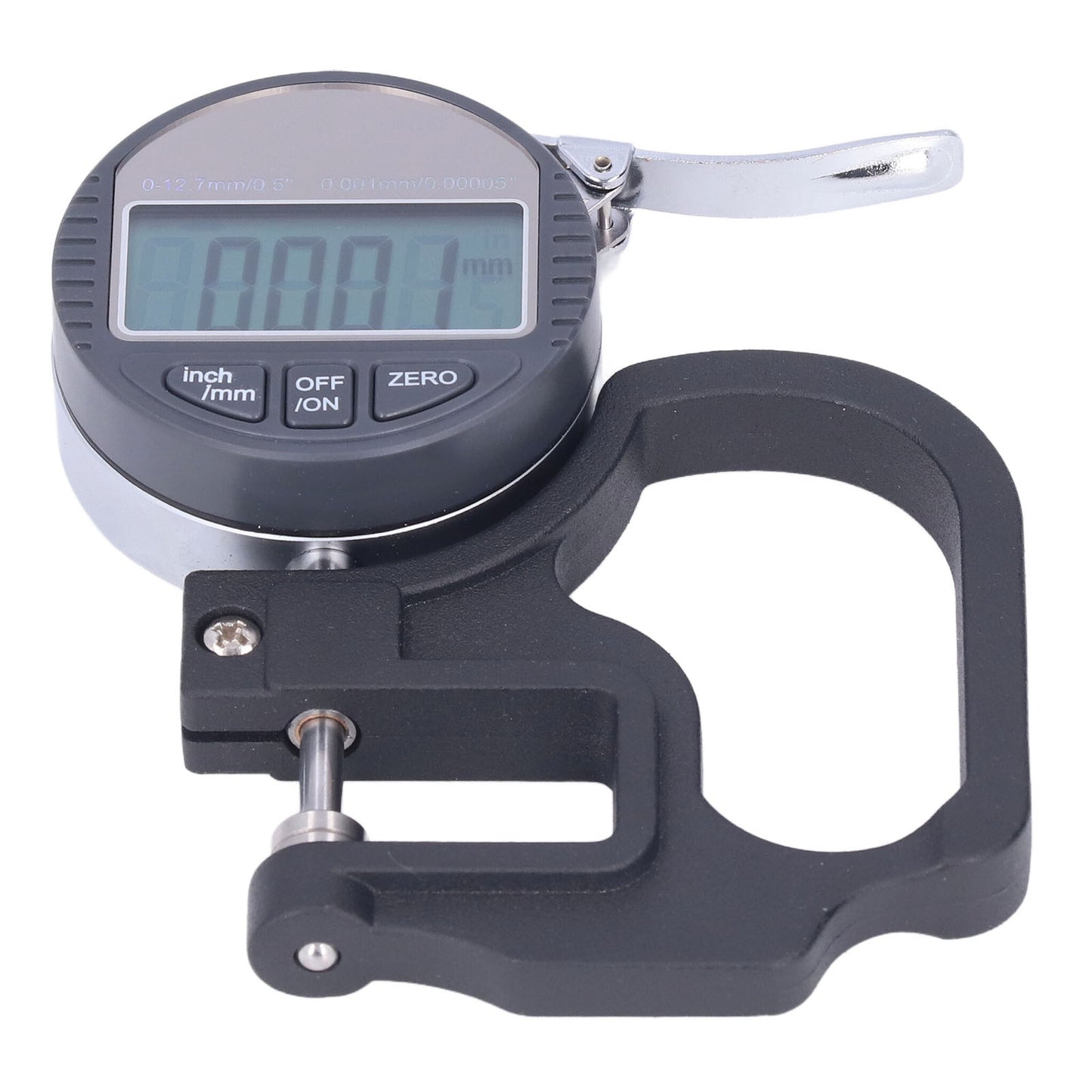 Thickness Gauge LCD Digital Display Micrometer Meter Accurate Measuring Tool for Paper Film 0‑12.7mm