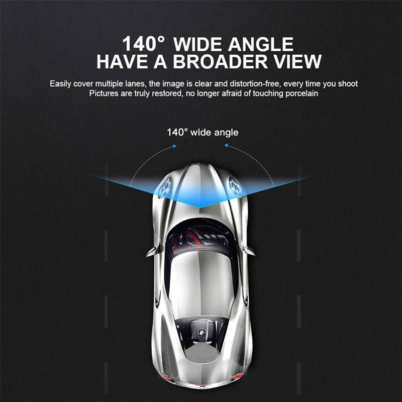 Dash Cam Car HD 1080P Front Rear Inside Dual Lens Video Recorder Camera G-Sensor