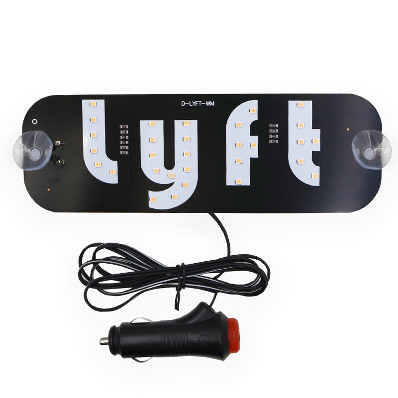 Car LED Indicator Light With Cigarette Lighter Instrument Light Taxi Uber TAXI Empty Car