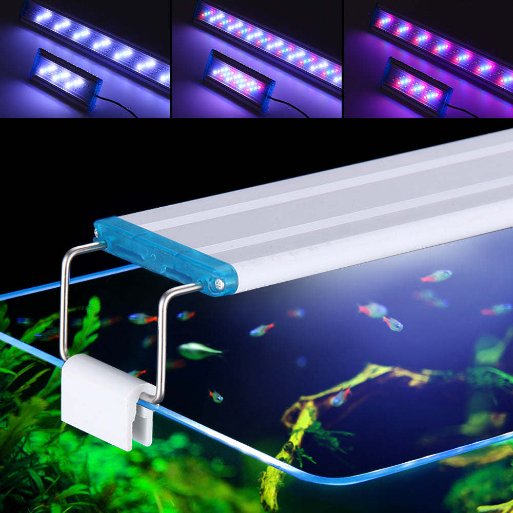 Ultra-thin Aquarium Light Brightening Light Three-color Adjustable Aquatic Plant Landscaping Light