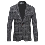 Men's Suits, Coats, Dresses, Slim-fitting Plaid Suits