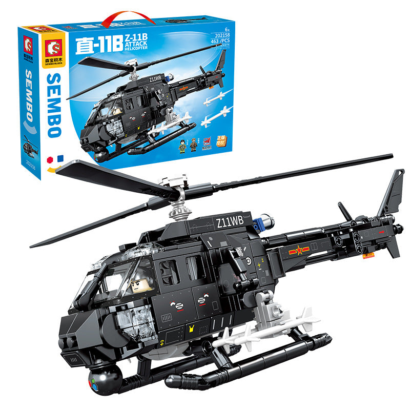 Building Block Aircraft Military Series Large Transport Assembly Toys