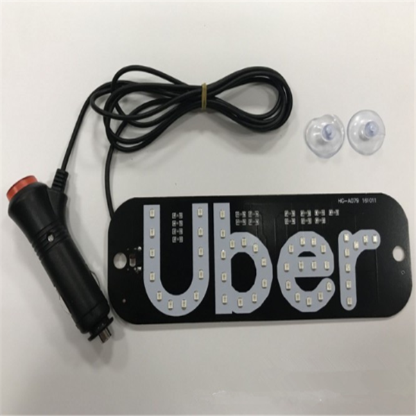 Car LED Indicator Light With Cigarette Lighter Instrument Light Taxi Uber TAXI Empty Car