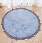 Round Rug Tapete Infantil Nordic Soft Cotton Fluffy Floor Foot Mat Kilim Baby Kids Bedroom Home Living Room Nursery Warm Decor