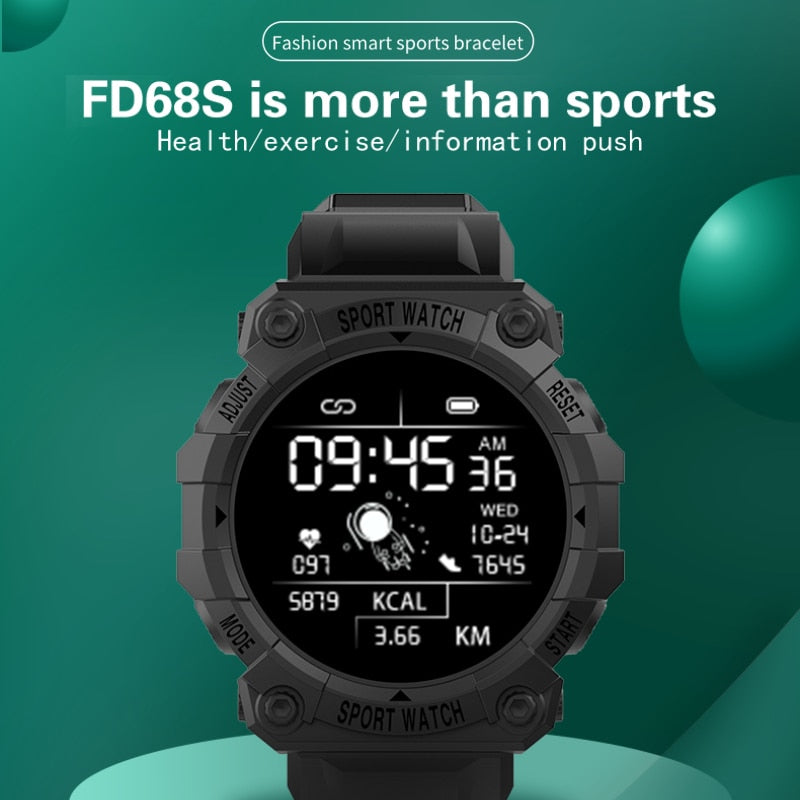 2021 Smart Watch Men Women Heart Rate Fitness Tracker Bracelet Watch Blue.tooth Waterproof Sport Smartwatch For Android IOS