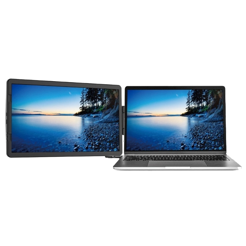 14.1" Laptop Screen Extender Portable Monitor for Laptop, FHD 1080P IPS Laptop Monitor Extender for Most Laptops