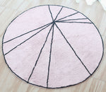 Round Rug Tapete Infantil Nordic Soft Cotton Fluffy Floor Foot Mat Kilim Baby Kids Bedroom Home Living Room Nursery Warm Decor