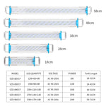 Ultra-thin Aquarium Light Brightening Light Three-color Adjustable Aquatic Plant Landscaping Light
