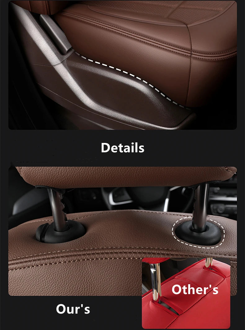 For 2009-2023 Ford F-150 F-250 F-350 F150 F250 F350 Custom Fit Car Accessories Seat Covers 5 Seats Full set Top Quality Leather