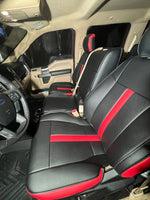For 2009-2023 Ford F-150 F-250 F-350 F150 F250 F350 Custom Fit Car Accessories Seat Covers 5 Seats Full set Top Quality Leather