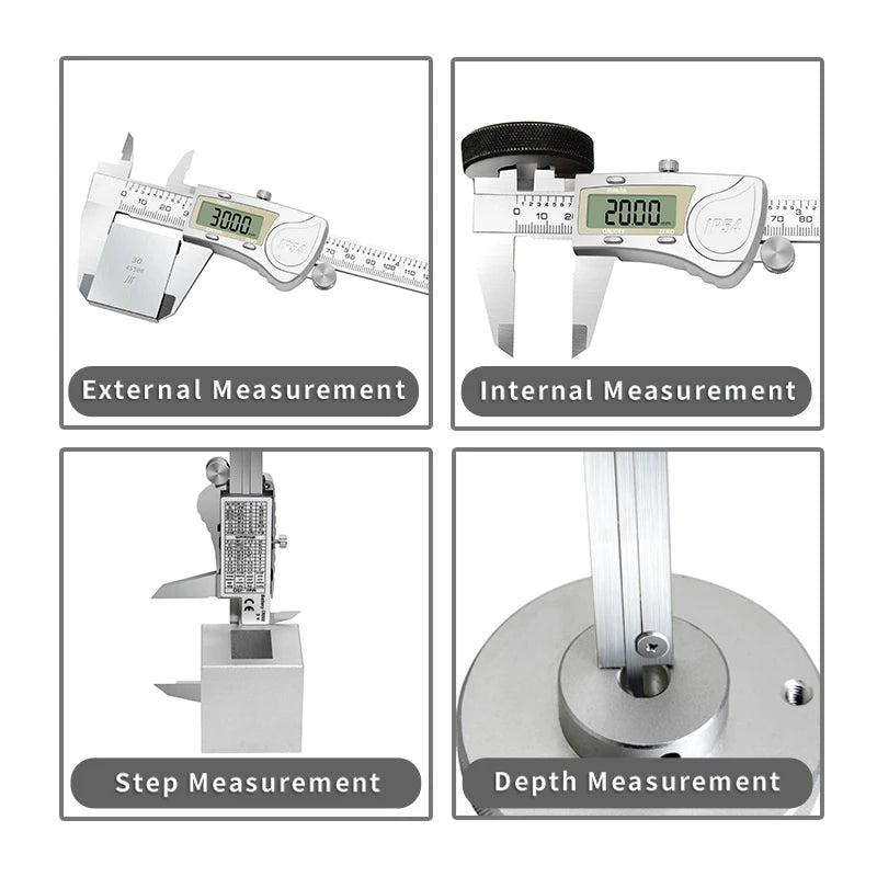 DITRON IP54 Digital Caliper 150mm 6inch Durable Stainless Steel Electronic Measuring Tool 6 Inch Caliper Tool