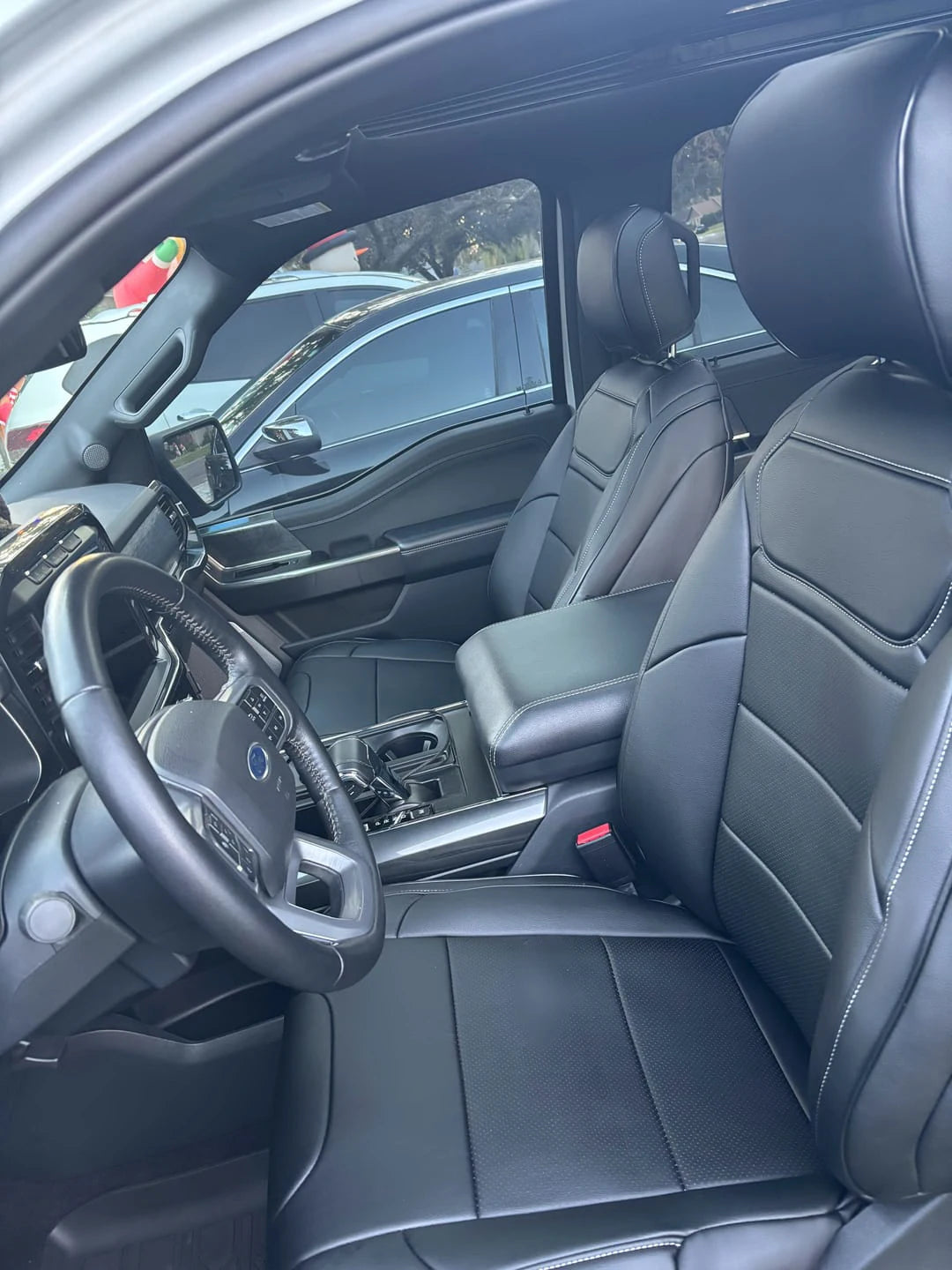 For 2009-2023 Ford F-150 F-250 F-350 F150 F250 F350 Custom Fit Car Accessories Seat Covers 5 Seats Full set Top Quality Leather