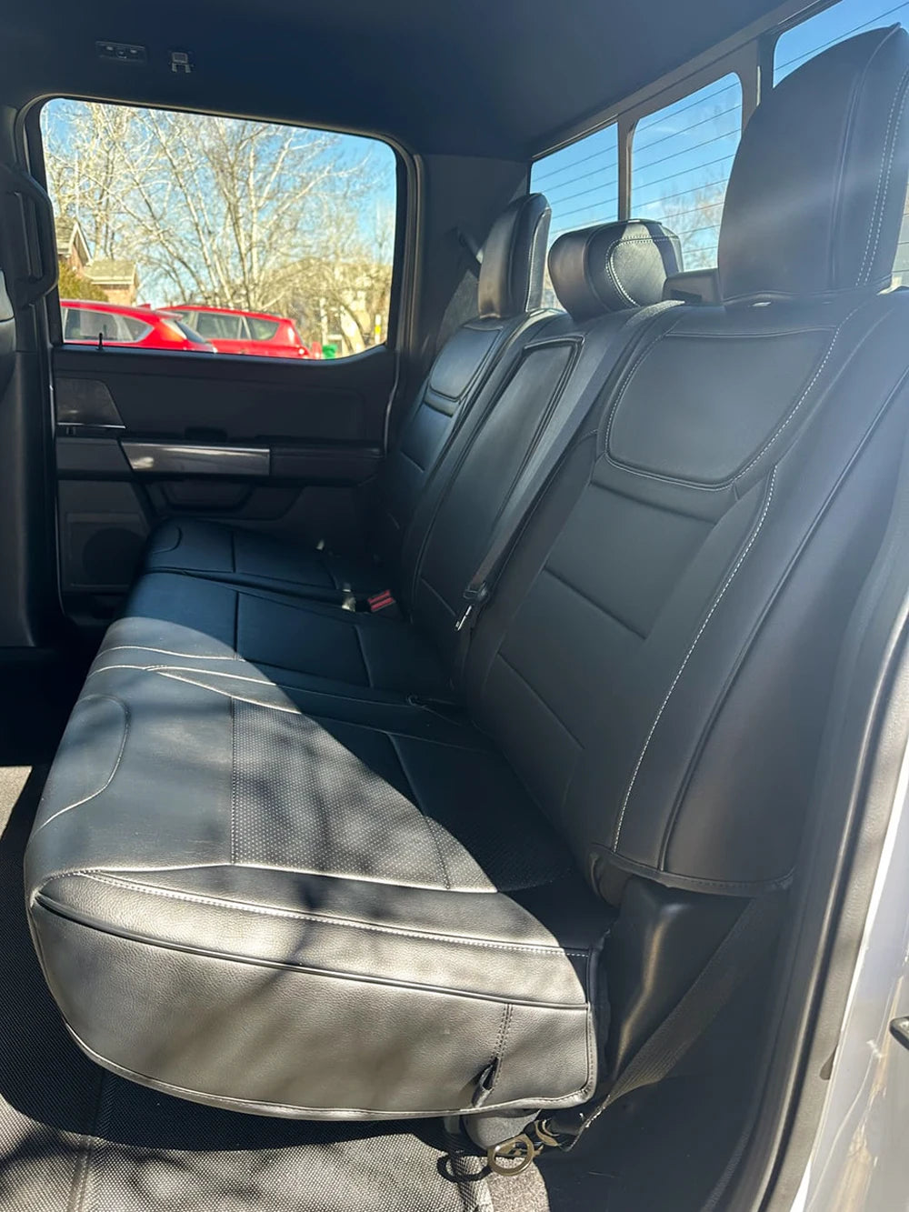 For 2009-2023 Ford F-150 F-250 F-350 F150 F250 F350 Custom Fit Car Accessories Seat Covers 5 Seats Full set Top Quality Leather