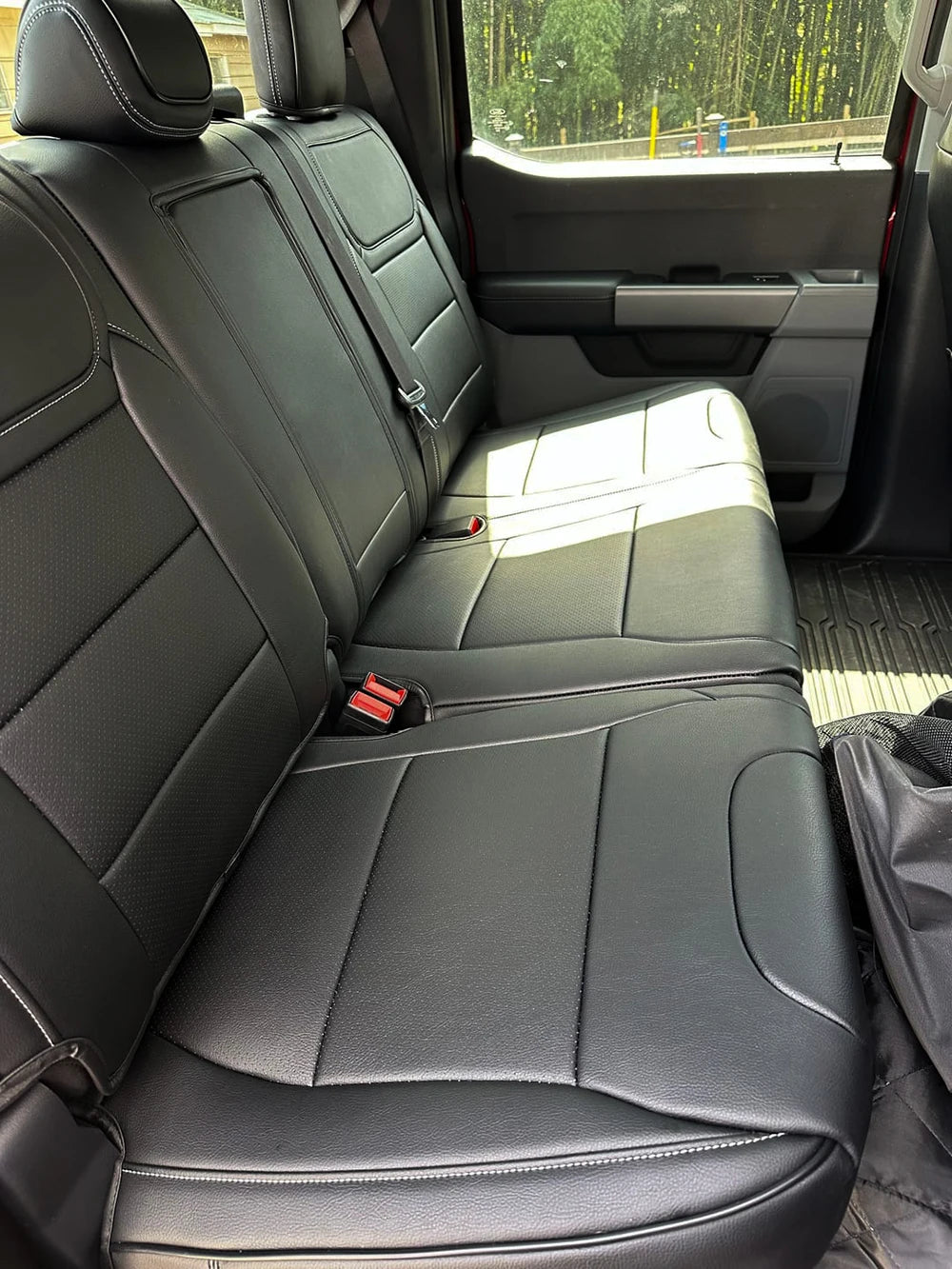 For 2009-2023 Ford F-150 F-250 F-350 F150 F250 F350 Custom Fit Car Accessories Seat Covers 5 Seats Full set Top Quality Leather