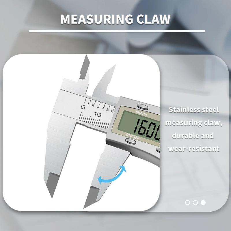 DITRON IP54 Digital Caliper 150mm 6inch Durable Stainless Steel Electronic Measuring Tool 6 Inch Caliper Tool