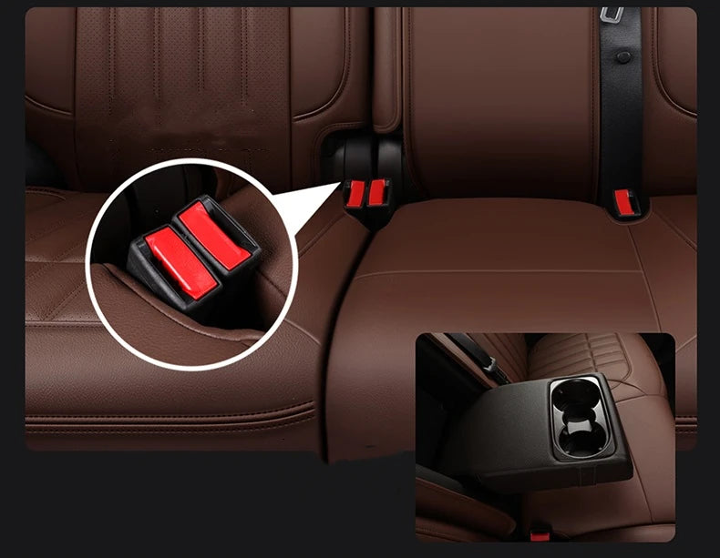 For 2009-2023 Ford F-150 F-250 F-350 F150 F250 F350 Custom Fit Car Accessories Seat Covers 5 Seats Full set Top Quality Leather