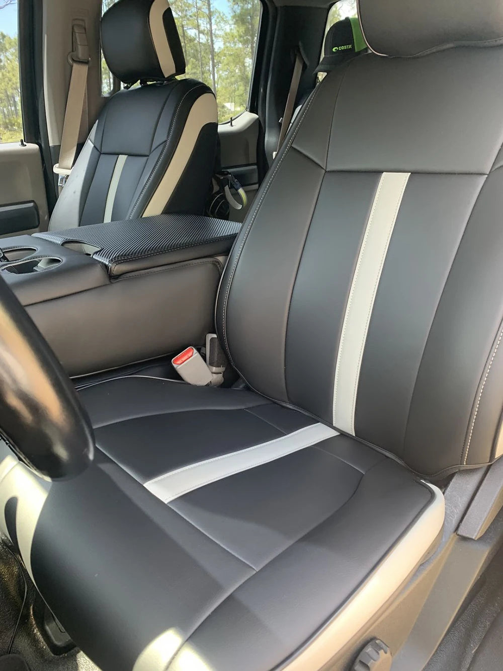 For 2009-2023 Ford F-150 F-250 F-350 F150 F250 F350 Custom Fit Car Accessories Seat Covers 5 Seats Full set Top Quality Leather