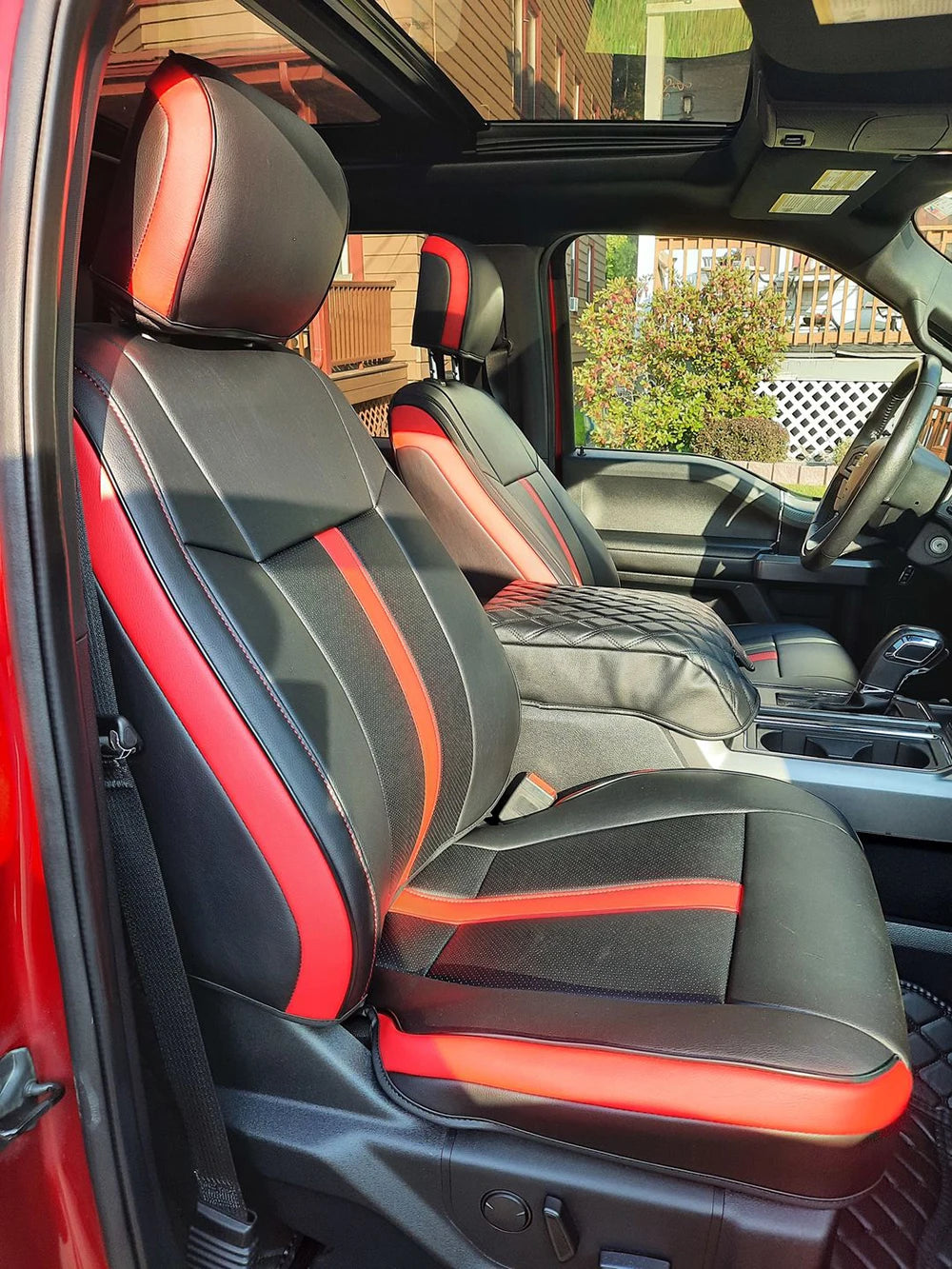 For 2009-2023 Ford F-150 F-250 F-350 F150 F250 F350 Custom Fit Car Accessories Seat Covers 5 Seats Full set Top Quality Leather