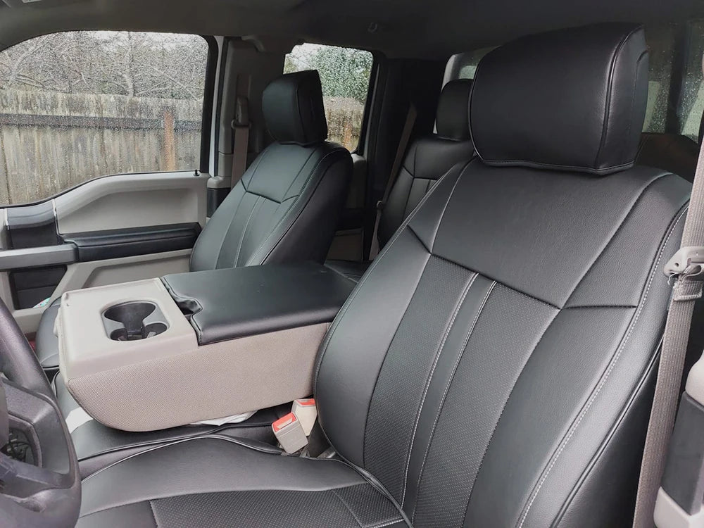 For 2009-2023 Ford F-150 F-250 F-350 F150 F250 F350 Custom Fit Car Accessories Seat Covers 5 Seats Full set Top Quality Leather