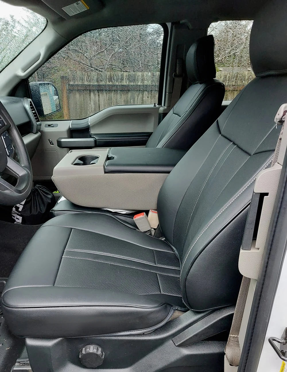 For 2009-2023 Ford F-150 F-250 F-350 F150 F250 F350 Custom Fit Car Accessories Seat Covers 5 Seats Full set Top Quality Leather