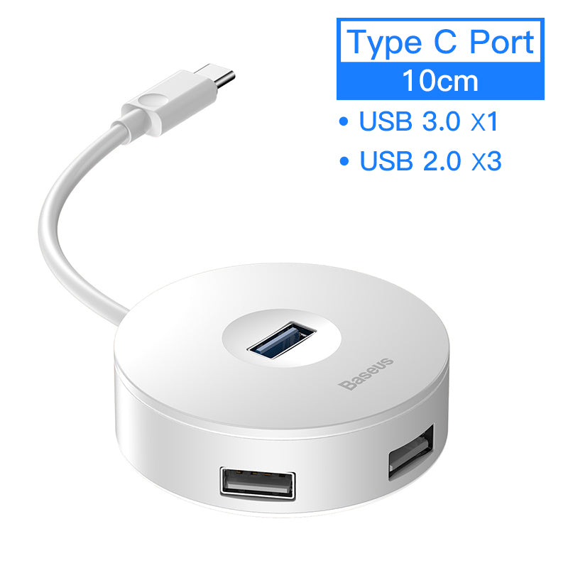 Usb 4 Rounded Edges hub notebook usb adapter hub round box – The Merchandise Emporium