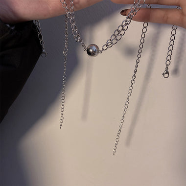 Men and Women Necklace Couple Magnetic Necklace