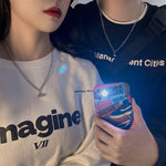 Men and Women Necklace Couple Magnetic Necklace