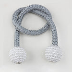 Magnetic Curtain Clip Room Accessories Pearl Ball Curtains Holder Buckle Rope Tieback Home Decor Hanging Ball Tie Back Holdback