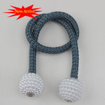 Magnetic Curtain Clip Room Accessories Pearl Ball Curtains Holder Buckle Rope Tieback Home Decor Hanging Ball Tie Back Holdback