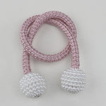 Magnetic Curtain Clip Room Accessories Pearl Ball Curtains Holder Buckle Rope Tieback Home Decor Hanging Ball Tie Back Holdback
