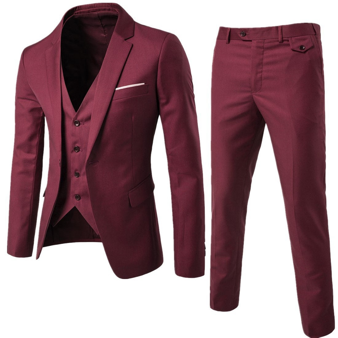 Spring Summer Groomsmen Male Two-piece Full Men&#39;s Suit Set Casual Wedding Nightclub Slim Fit Black Blazer for Men Free Shipping