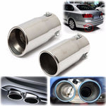 Exhaust Pipe Tip Car Auto Muffler Steel Stainless Trim Tail Tube Auto Replacement Parts Exhaust Systems Mufflers Vehicle Chrome