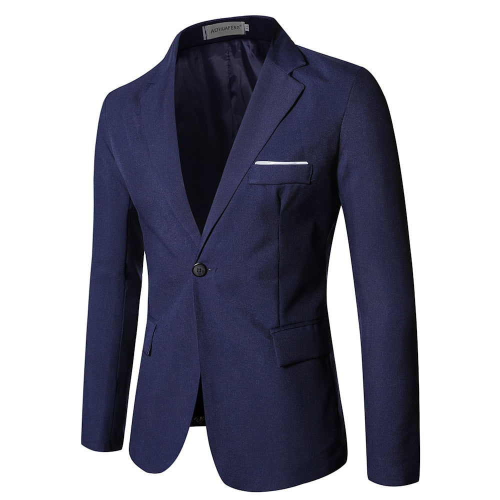 Spring Summer Groomsmen Male Two-piece Full Men&#39;s Suit Set Casual Wedding Nightclub Slim Fit Black Blazer for Men Free Shipping