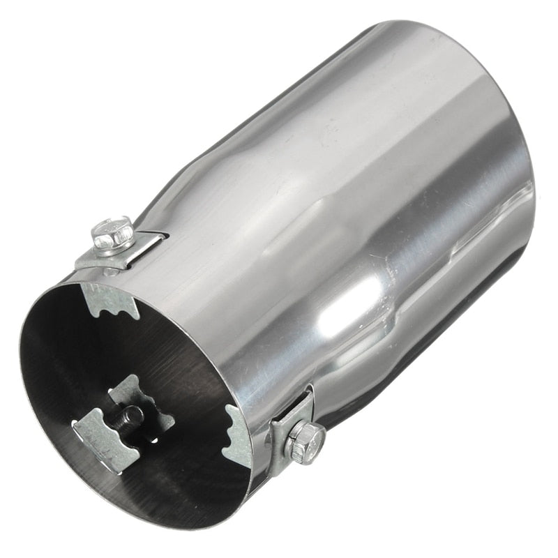 Exhaust Pipe Tip Car Auto Muffler Steel Stainless Trim Tail Tube Auto Replacement Parts Exhaust Systems Mufflers Vehicle Chrome