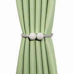 Magnetic Curtain Clip Room Accessories Pearl Ball Curtains Holder Buckle Rope Tieback Home Decor Hanging Ball Tie Back Holdback