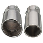 Exhaust Pipe Tip Car Auto Muffler Steel Stainless Trim Tail Tube Auto Replacement Parts Exhaust Systems Mufflers Vehicle Chrome