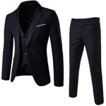 Spring Summer Groomsmen Male Two-piece Full Men&#39;s Suit Set Casual Wedding Nightclub Slim Fit Black Blazer for Men Free Shipping