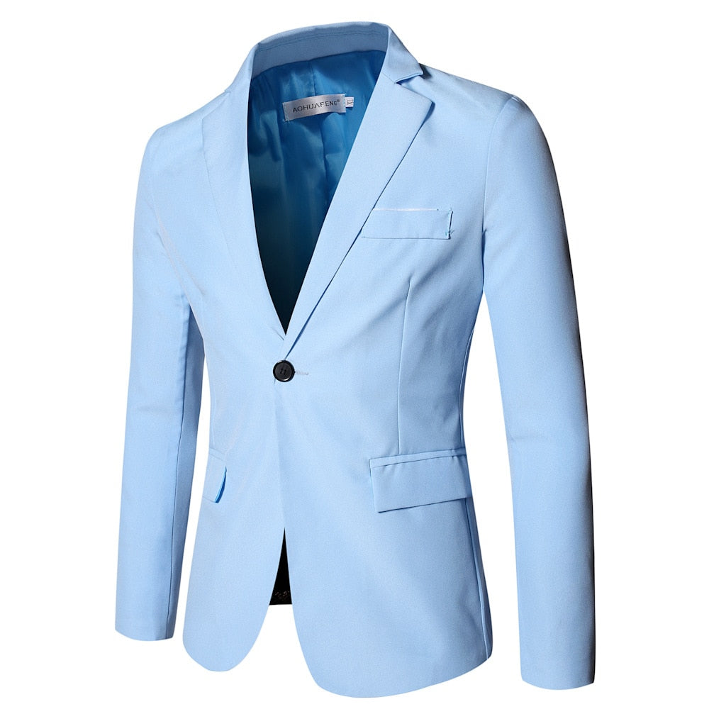 Spring Summer Groomsmen Male Two-piece Full Men&#39;s Suit Set Casual Wedding Nightclub Slim Fit Black Blazer for Men Free Shipping